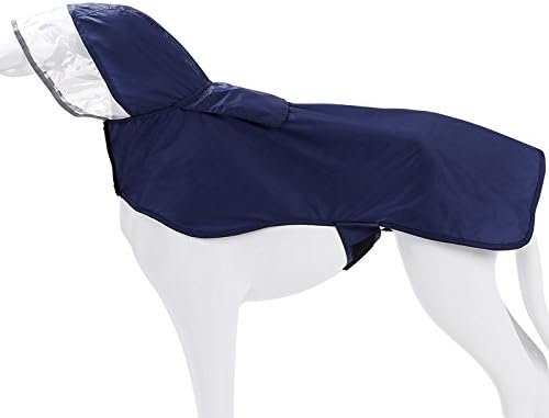 Regenjacke für Hunde, Wasserdichter Hundemantel mit Kapuze，Hundemantel Einstellbar für Kleine, Mitte