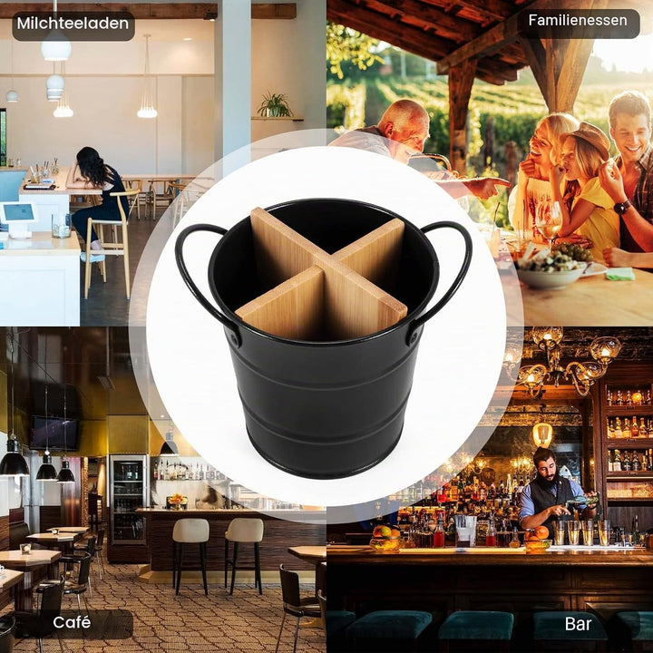 Multifunktionaler Küchen Utensilien Halter, Organizer für Besteck, Messer, Stäbchen &amp; Tools, Ablaufa