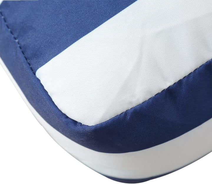vidaXL Palettenkissen 2 STK. Blau & Weiss Gestreift Oxford-Gewebe
