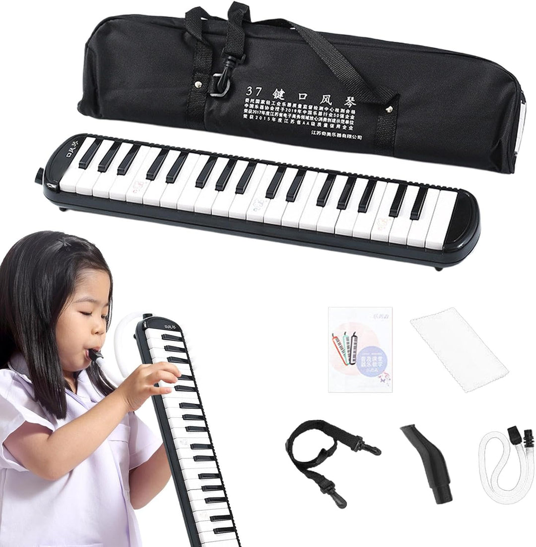 Melodica 32 Tasten | Melodica Instrument mit 2 Mundstücken | 32 Tasten Keyboard Harmonium Instrument