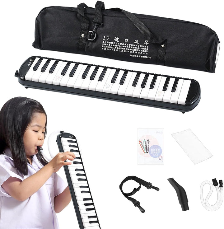 Melodica 32 Tasten | Melodica Instrument mit 2 Mundstücken | 32 Tasten Keyboard Harmonium Instrument