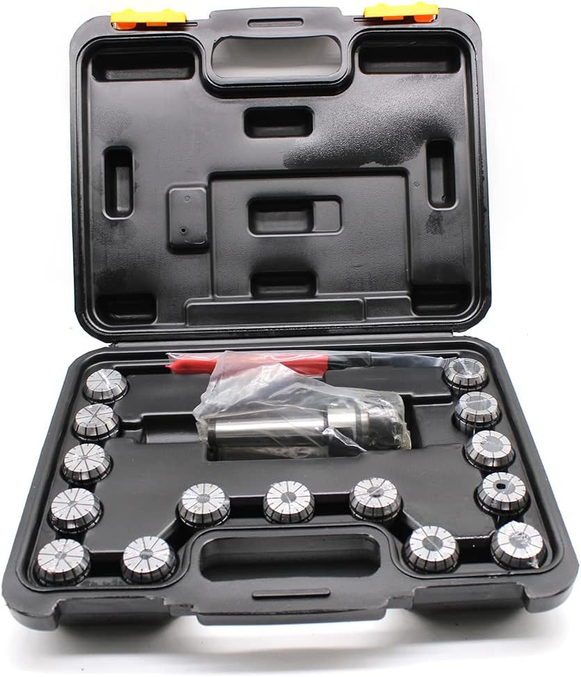Futchoy Spannzangensatz ER32 17-tlg Spannzangenfutter Satz 15 Stueck 3-20MM Spannzangenfutter mit Bo