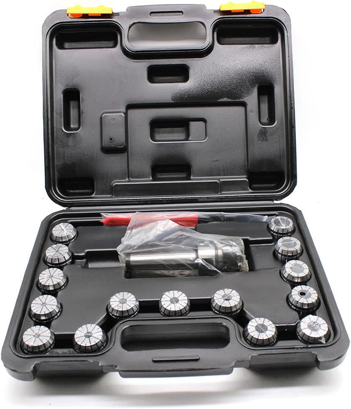 Futchoy Spannzangensatz ER32 17-tlg Spannzangenfutter Satz 15 Stueck 3-20MM Spannzangenfutter mit Bo