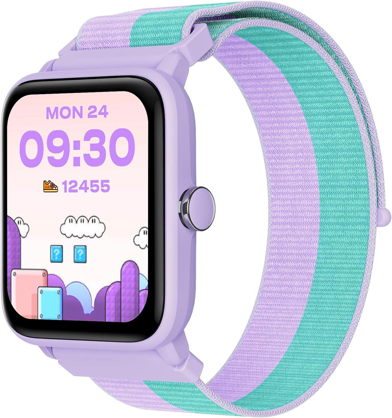 BIGGERFIVE Smartwatch Kinder, Fitness Tracker Uhr Digitale Fitnessuhr mit Schrittzähler, 24/7 Puls,