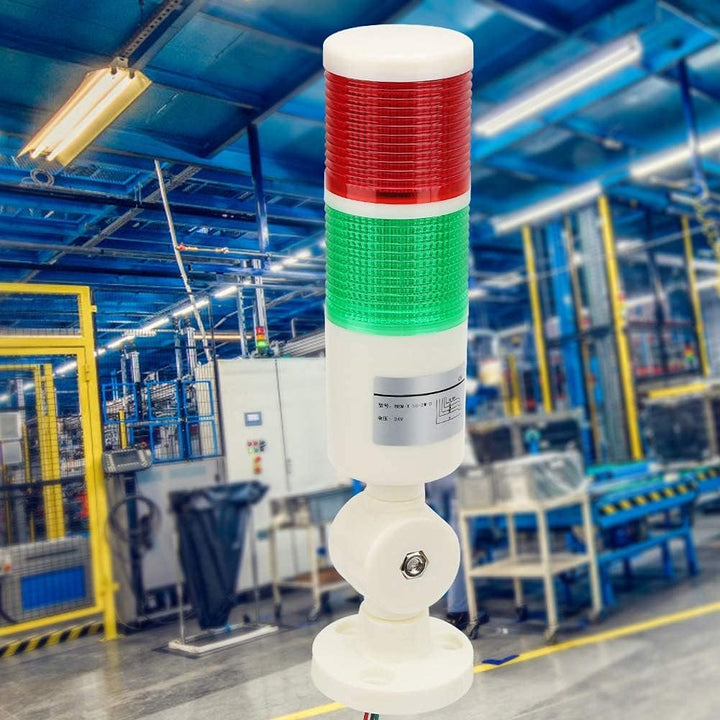 Industrielle Signalleuchte Säule Rot/Grün CNC-Maschine Warn-LED-Anzeige Alarmsignalleuchte LED Runde