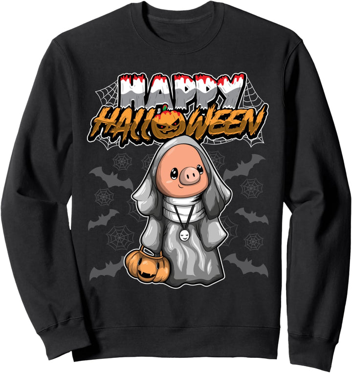 Happy Halloween - Verkleidetes Schwein - Halloween Kostüm Sweatshirt
