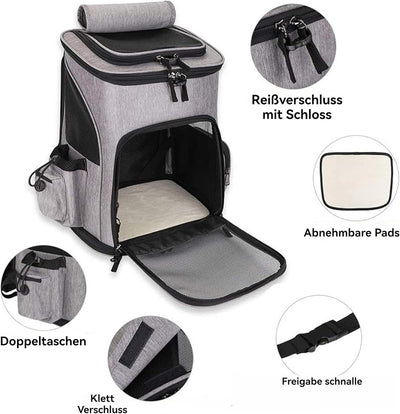 UUE Katzenrucksack, Hunderucksack, Katzen Rucksack, katzenrucksack grosse Katzen, Faltbare Katzen Ru