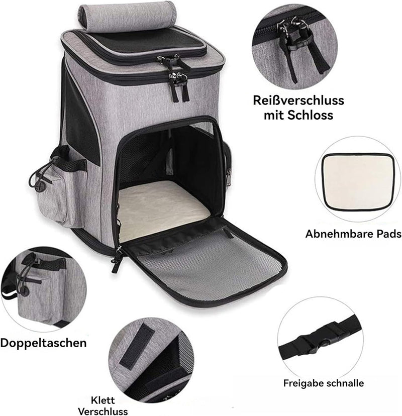 UUE Katzenrucksack, Hunderucksack, Katzen Rucksack, katzenrucksack grosse Katzen, Faltbare Katzen Ru