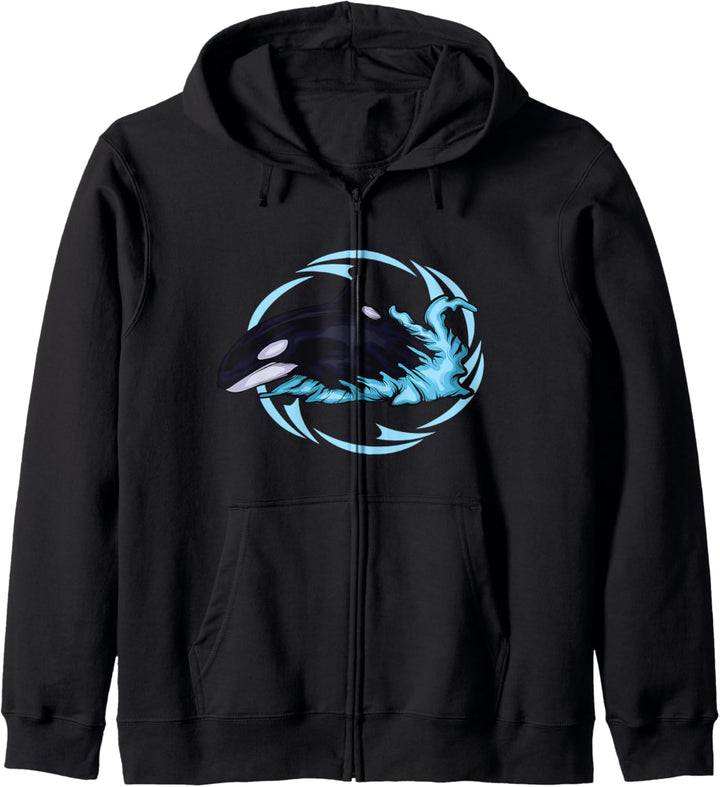Orca Wal Geschenk Wale Geschenk Killer Wal Kapuzenjacke