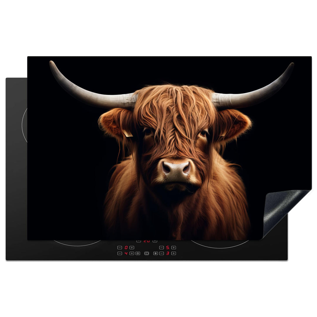 Herdabdeckplatte 80x52 cm Einteilig Induktionsmatte Küche Abdeckung Ceranfeld Herd Abdeckplatte Deko