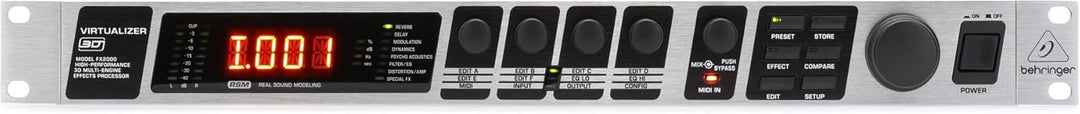 Behringer VIRTUALIZER 3D FX2000 Hochleistungs-3D-Multi-Engine-Effektprozessor Einzelbett, Einzelbett