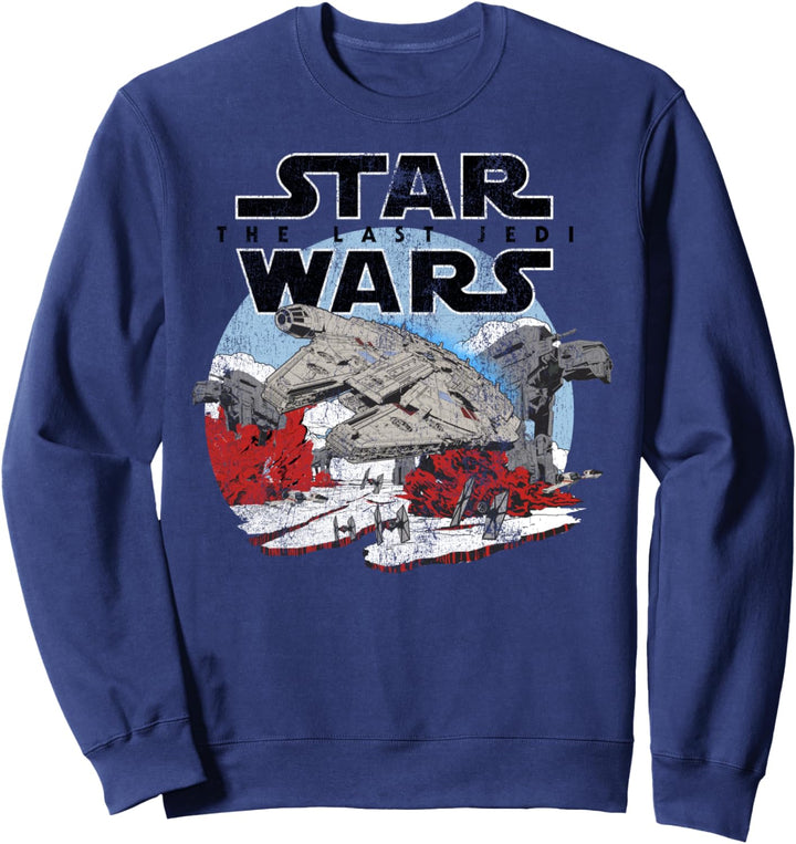 Star Wars Last Jedi Falcon Battle Vintage Sweatshirt