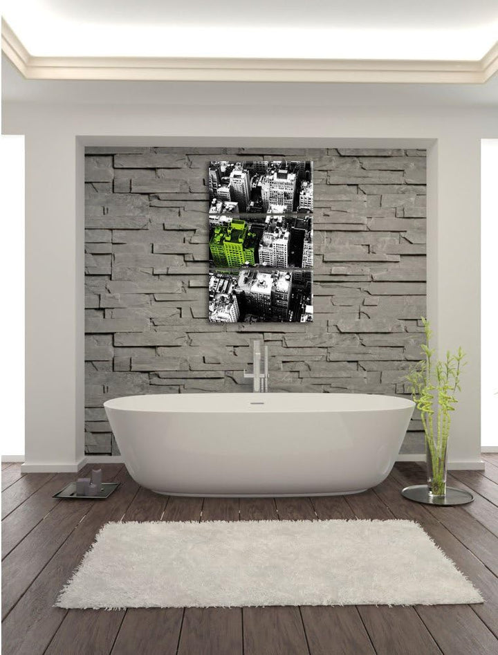 Pixxprint New York City Spezial schwarz/weiss als Leinwandbild/Grösse: 3 Teilig (120x80) cm/Wandbild