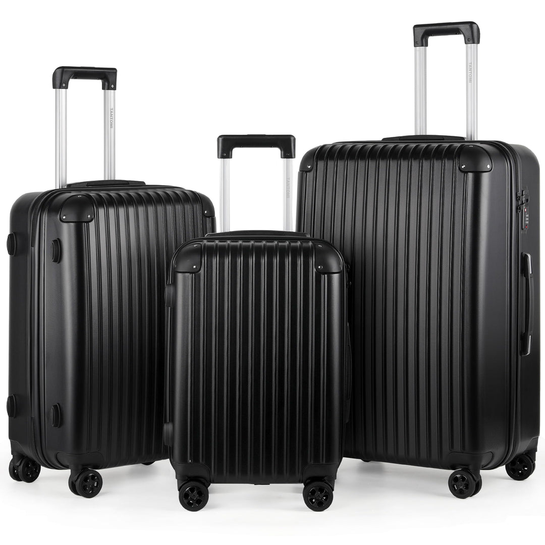 TANTOMI Kofferset 3 teilig hartschale, reisekoffer mit Rollen gross, gepäck-Sets, Koffer & trolleys,