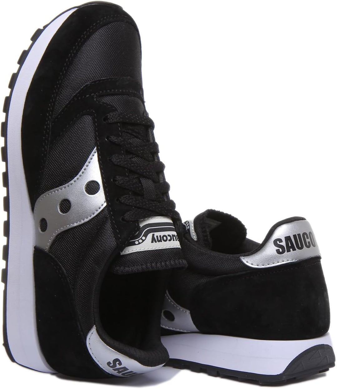 Saucony Unisex Jazz 81 Sneaker 36 EU Schwarz Silberfarben, 36 EU Schwarz Silberfarben