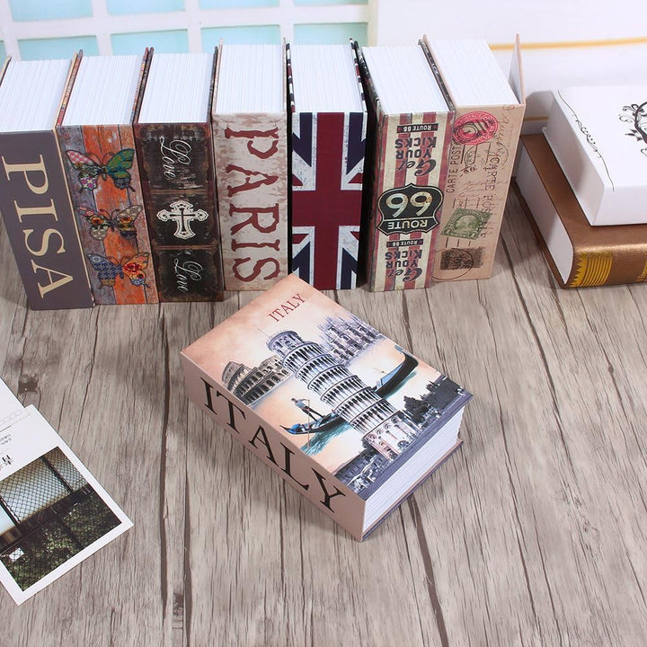 Security Box, Haofy Buchtresor mit 2 Schluessel, Abschliessbar Geldkassette in Wörterbuchform BuchSa