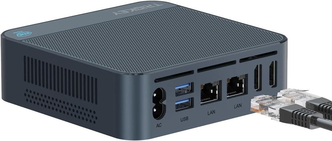 TRIGKEY Neuer Twin Lake N150 Mini Host (bis zu 3,60 GHz) PC 11 Pro, 16 GB DDR4 500 GB M.2 SATA SSD,