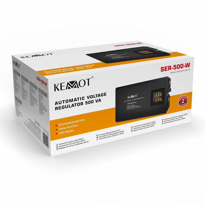 KEMOT Automatischer Spannungsregler SER-500-W Präzision 8%