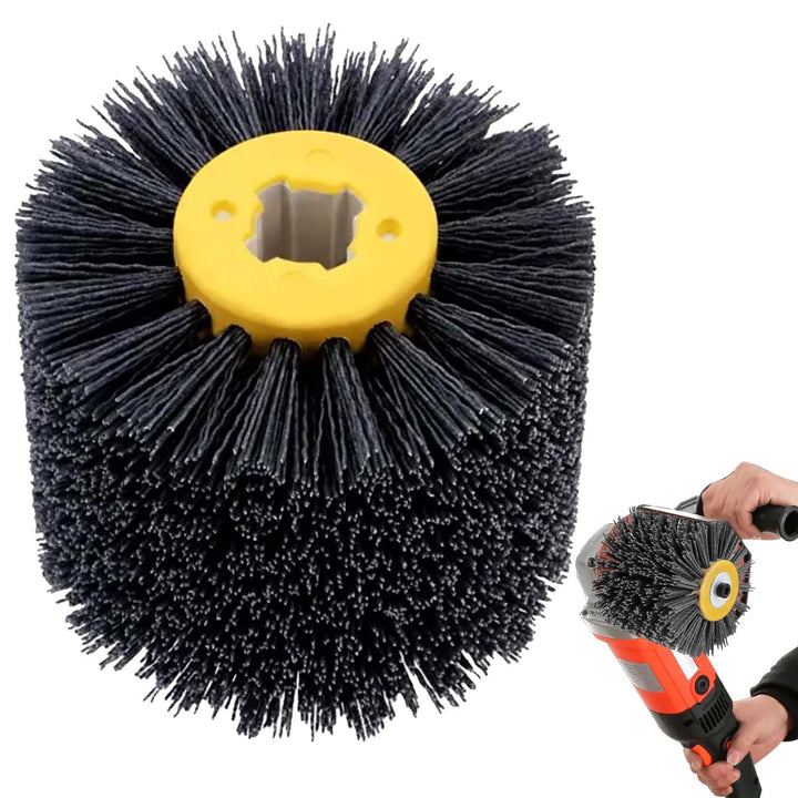 Schleifbürsten: 80 Körnung120x100mm Nylonbürste, Schleifwalze geeignet, Nylonbürste für für Satinier