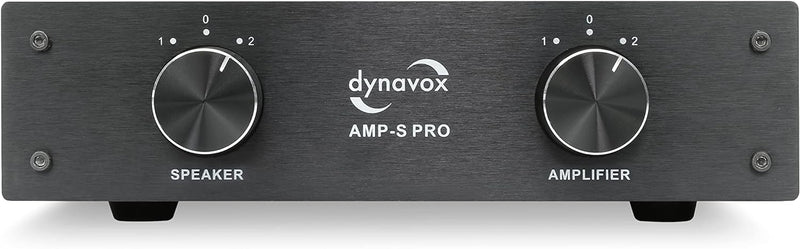 Dynavox AMP-S Pro, Verstärker- und Lautsprecher-Umschalter in Metallgehäuse, für Stereo- und Surroun