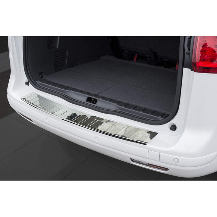Avisa Edelstahl Heckstossstangenschutz kompatibel mit Peugeot 5008 2009-2016 'Ribs'