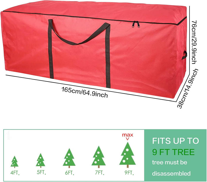 Weihnachtsbaum Tasche 165 x 38 x 76 cm Tannenbaum Oxford Wasserdicht Aufbewahrungstasche Weihnachtsb