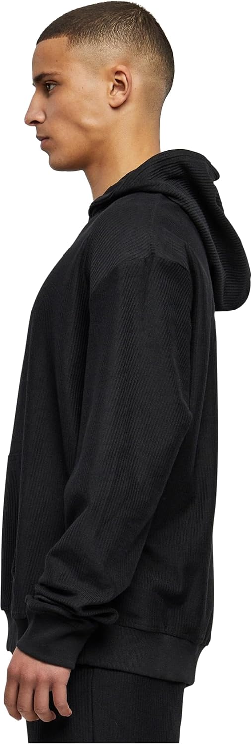 Urban Classics Rib Terry Boxy Hoody, Männer Kapuzenpullover in Boxy Fit Passform, erhältlich in mehr