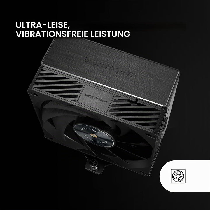 MARS GAMING MCPU-X5, CPU-Kühler 280W TDP, 5x HCT-Heatpipes der Neuen Generation, PWM-Lüfter SI Extre