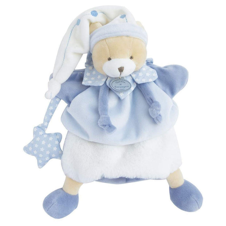 Doudou et Compagnie DC3081 Puppet - Bär Petit Chou, blau Bär Kleiner Kohl, Bär Kleiner Kohl