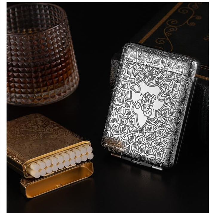 RWXCOW Zigarettenetui Aus Metall, Für Mann Und Frau, Für 14 Zigaretten, Peaky Blinders Merchandise,