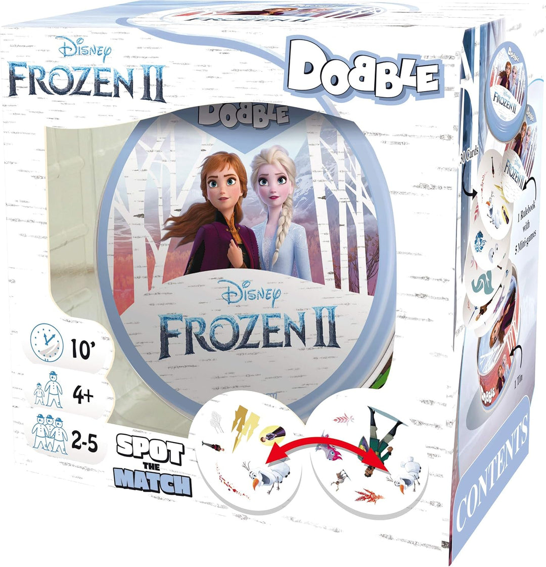 Asmodee , Dobble Frozen 2 , Card Game , Ages 6+ , 2-8 Players , 15 Minutes Playing Time englisch, en