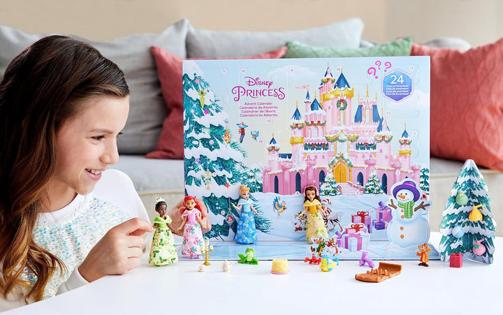 Disney Princess Adventskalender - 24 Türchen mit Geschenken rund um beliebte Filmfiguren wie Tiana,