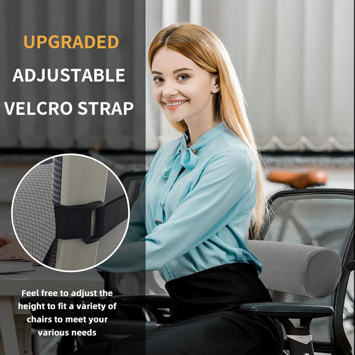 Ergonomisches Lordosekissen Mit Bezug, Lendenkissen Auto Mit Gurt, Rückenstütze Für Sofa Auto, Rücke
