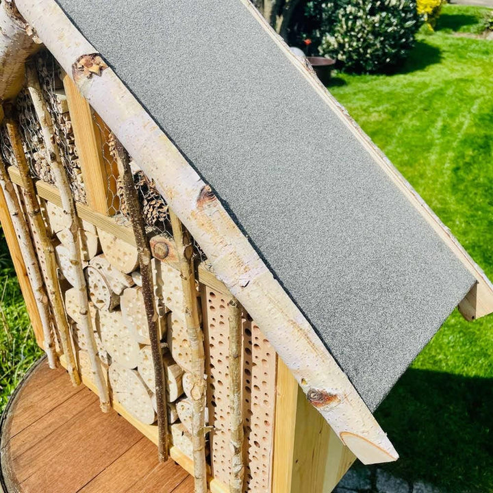 DARLUX handgefertigtes exclusives Insektenhotel XXL Wildbienen-Nisthilfe I nach NABU Empfehlung I 26
