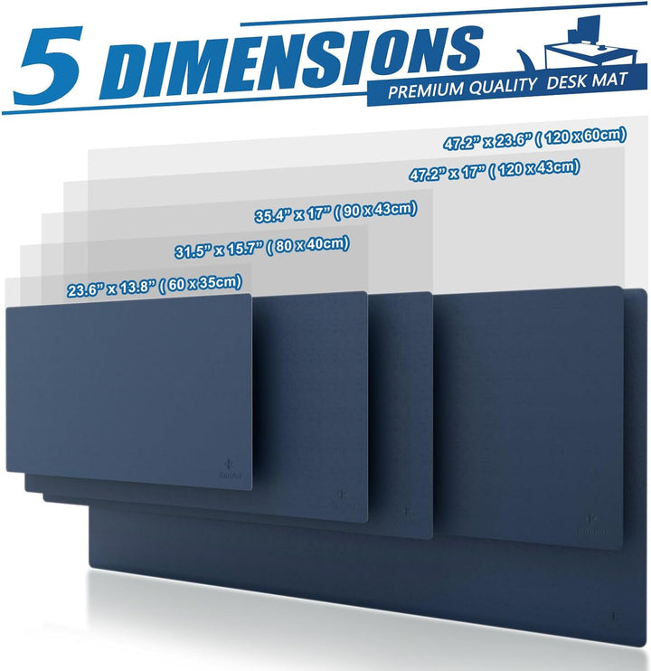 Knodel Tischunterlage, Schreibtischunterlage, 120 x 60cm PVC Tischunterlage, Laptop Tischunterlage,