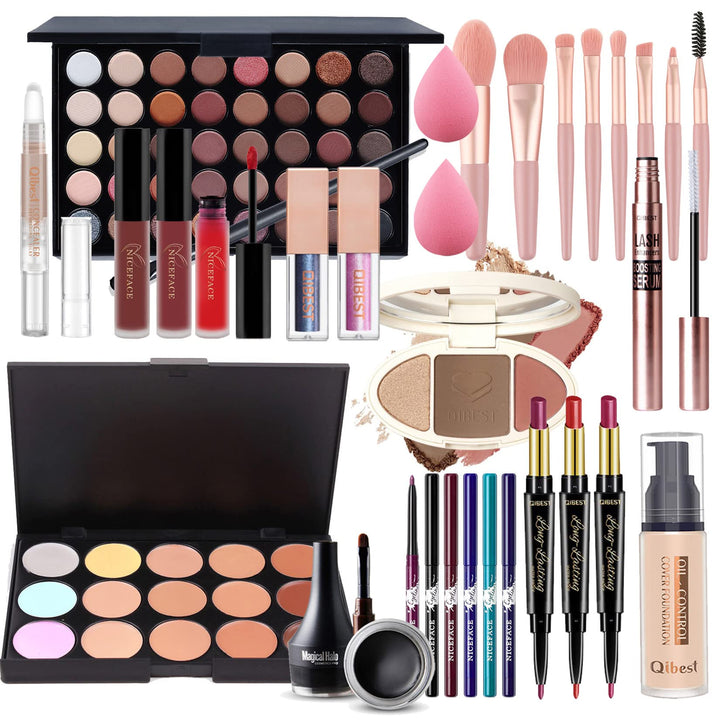 Professionelles Make-up Sets, MKNZOME 32St Schminkset Schminkkoffer Mädchen Gefüllt Frauen Makeup Pa