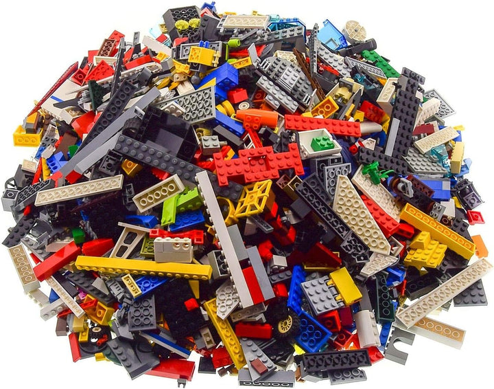 4 Kg Lego Steine ca. 2800 Teile bunt gemischt z.B. Räder Platten Fenster etc.