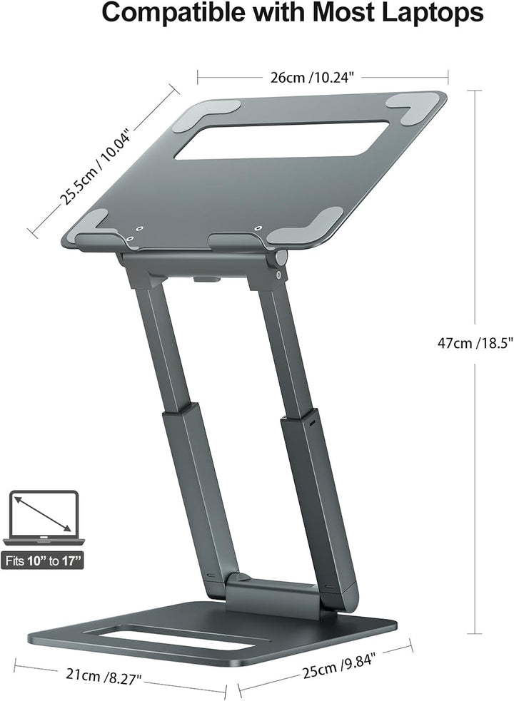 tounee Laptop Ständer Höhenverstellbar, Ergonomischer Computer Ständer, Adjustable Laptop Stand, Not
