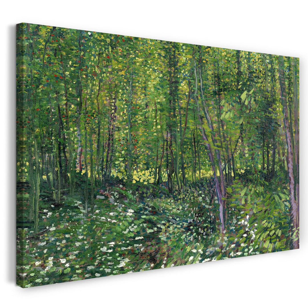 Leinwand (80x60cm): Vincent van Gogh - Bäume und Unterholz 80x60 cm, 80x60 cm