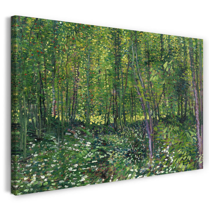 Leinwand (80x60cm): Vincent van Gogh - Bäume und Unterholz 80x60 cm, 80x60 cm