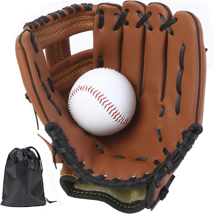 LeapBeast Baseball Handschuhe, Softball Handschuhe mit 1 Ball, Baseball Training Wettbewerb Handschu