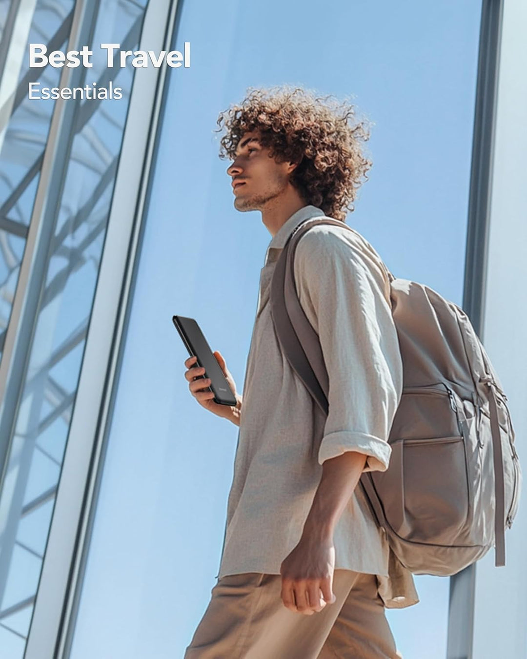 Charmast 26800mAh Powerbank USB C Externer Akku dünne Power Bank Handy Tragbares Ladegerät mit 3 Ein