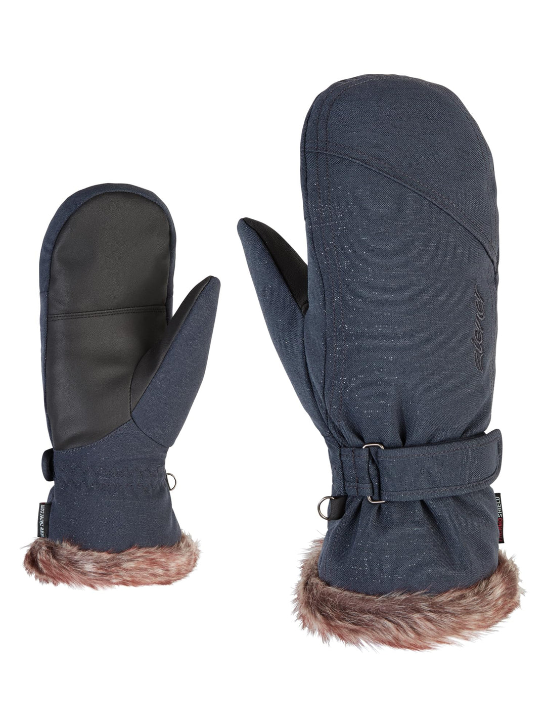 Ziener Damen KEM Mitten Lady Glove Ski-Handschuhe/Wintersport | Warm, Atmungsaktiv 8.5 gray ink spar
