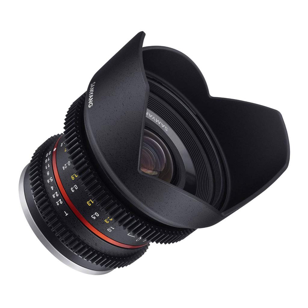 SAMYANG 14012T2.2F 12 mm T2.2 Cine NCS CS Objektiv für Anschluss Fuji X schwarz, Fuji X