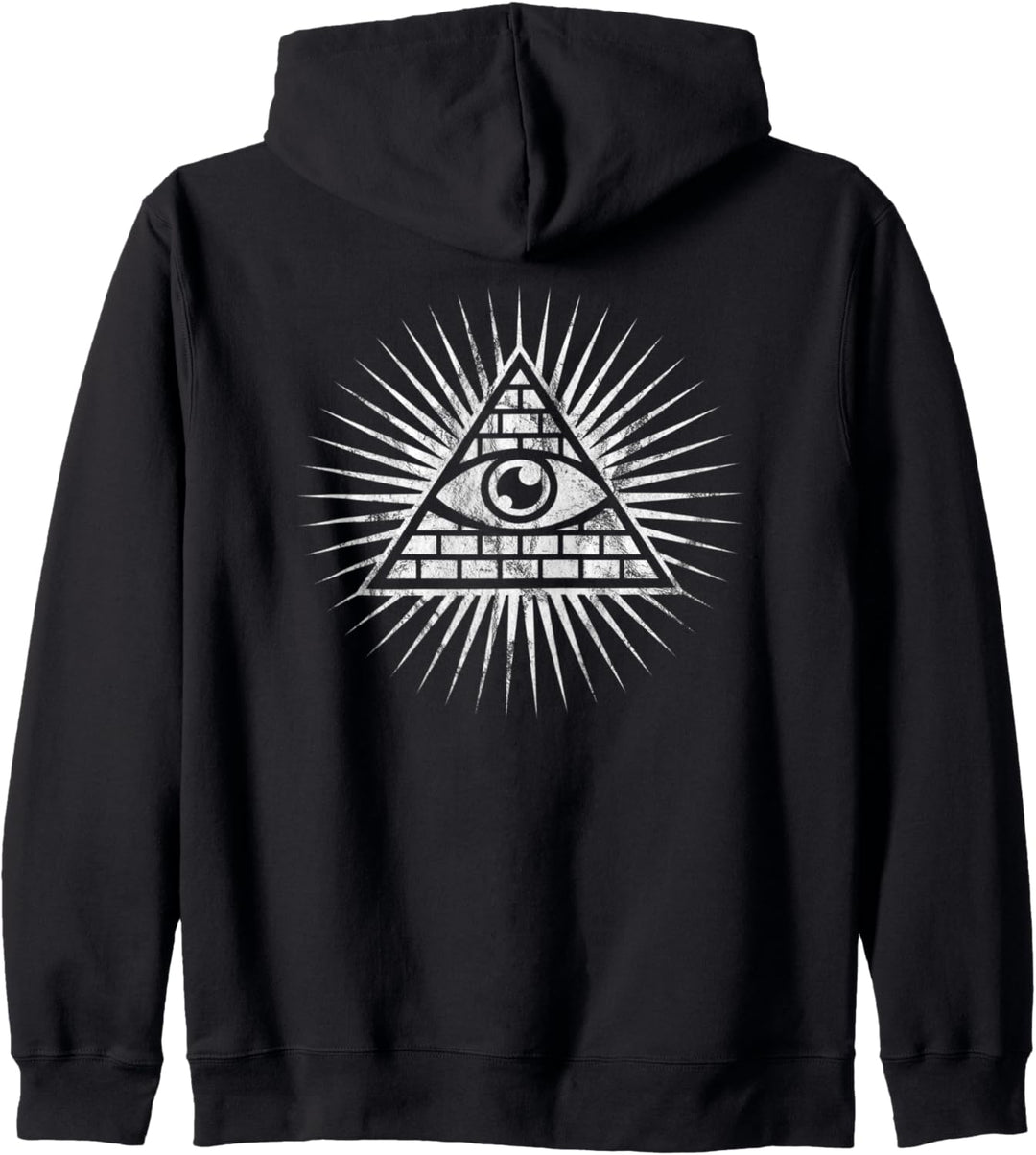 Allsehendes Auge, Symbol, Pyramide, Dreieck, Freimaurer, Kapuzenjacke