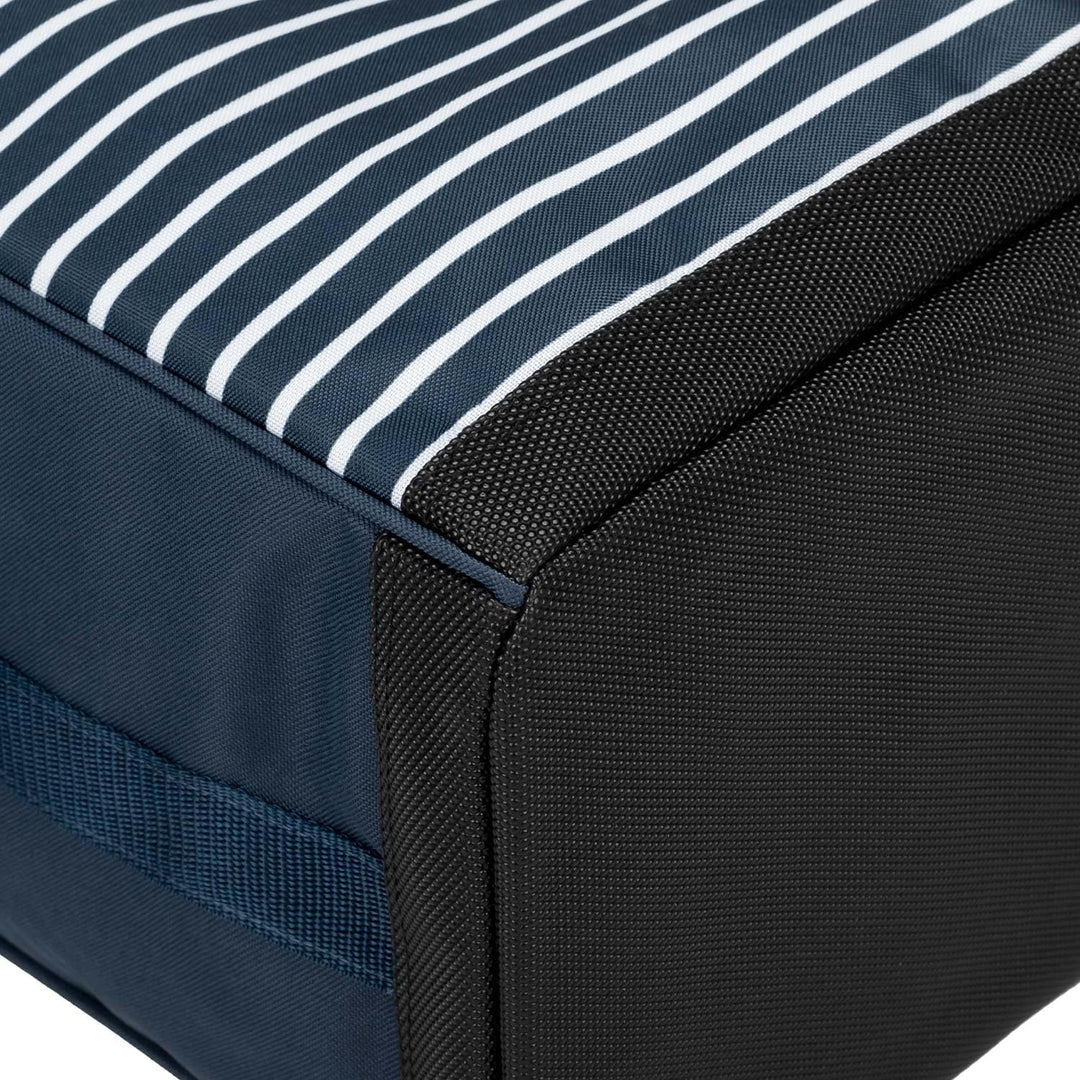 anndora Kühltasche XL 40 Liter - Isotasche Kühlbox Picknicktasche Farbauswahl XL long: Navy Blau Wei