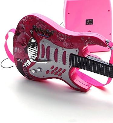 BSD Rock Guitarra Con Cuerdas de Acero, Amplificadores, Soporte Ajustable y Micrófono - Guitarra Roc