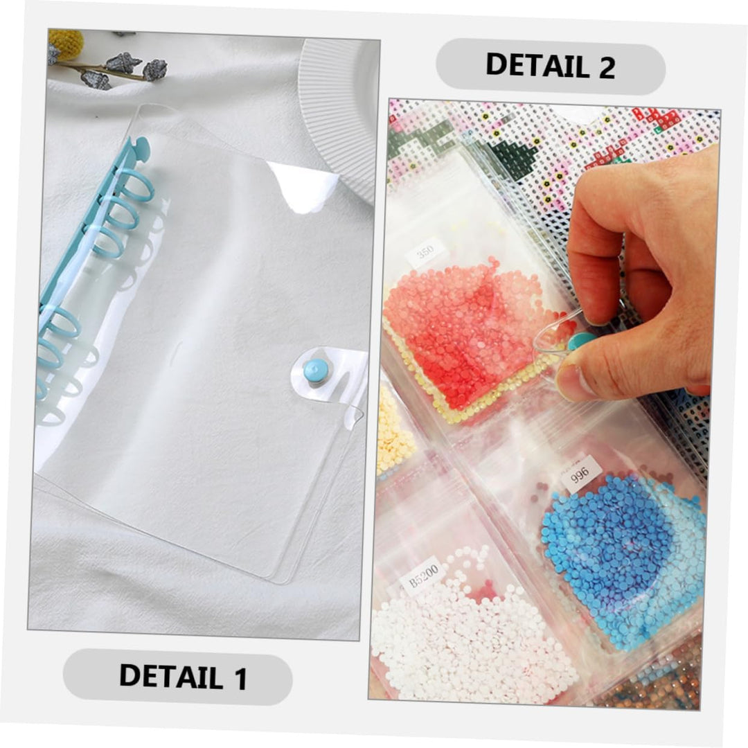 Holibanna 1 Satz Diamant Malerei Aufbewahrungsbuch Set mit Taschen Tragbare Sammelmappe für Strassst