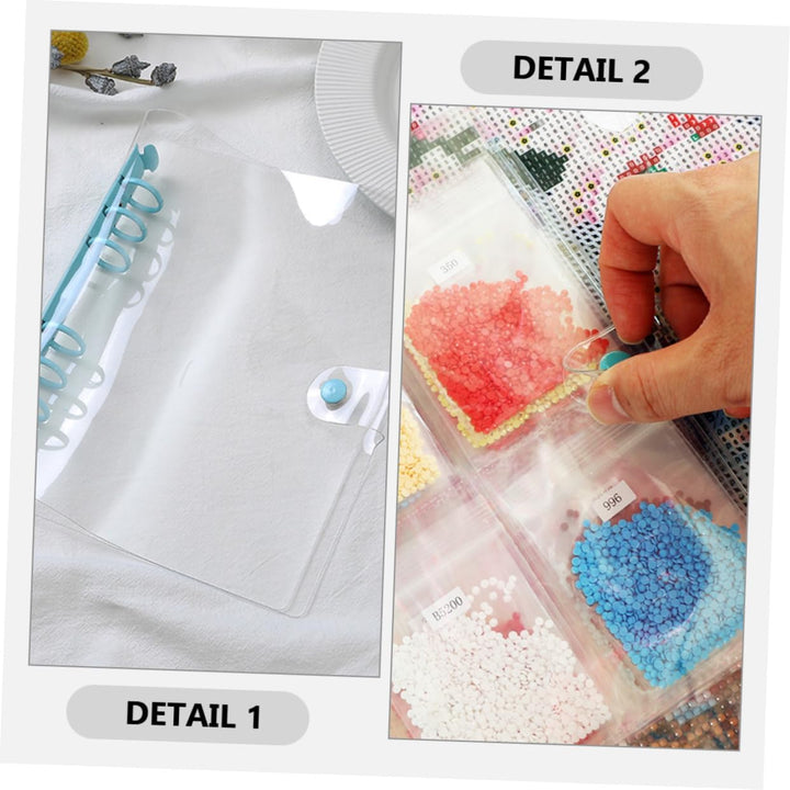 Holibanna 1 Satz Diamant Malerei Aufbewahrungsbuch Set mit Taschen Tragbare Sammelmappe für Strassst