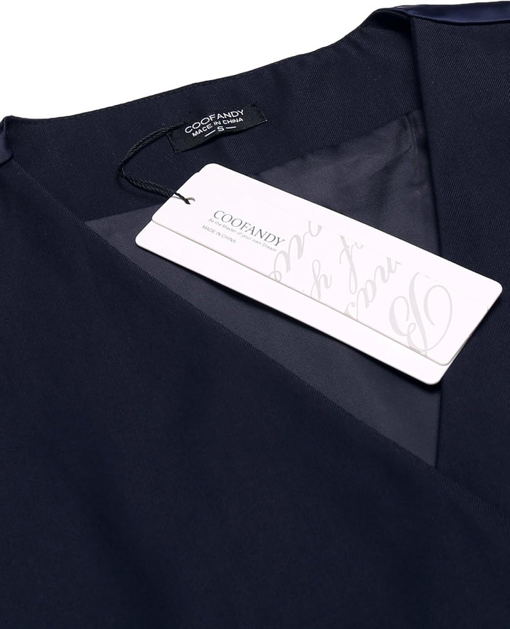 COOFANDY Herren Anzugweste Anzug V-Ausschnitt Formale Hochzeit Klassische Slim fit Elegant Westen Bu